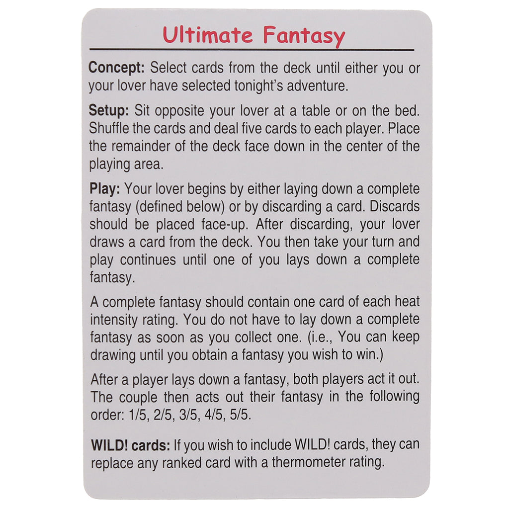 Sex! Card Game Sensual Love > Games - Tophatter Daily Deals