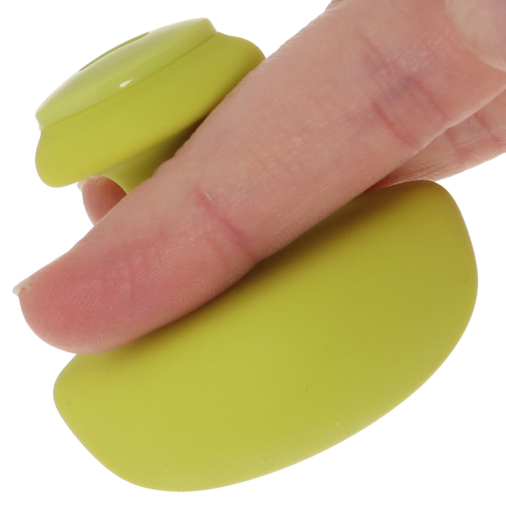 Dame Fin 2.0 Finger Vibe in Citrus - Tophatter's Vibrator Deals Online Vibrators > Finger Vibrators - Tophatter Daily Deals