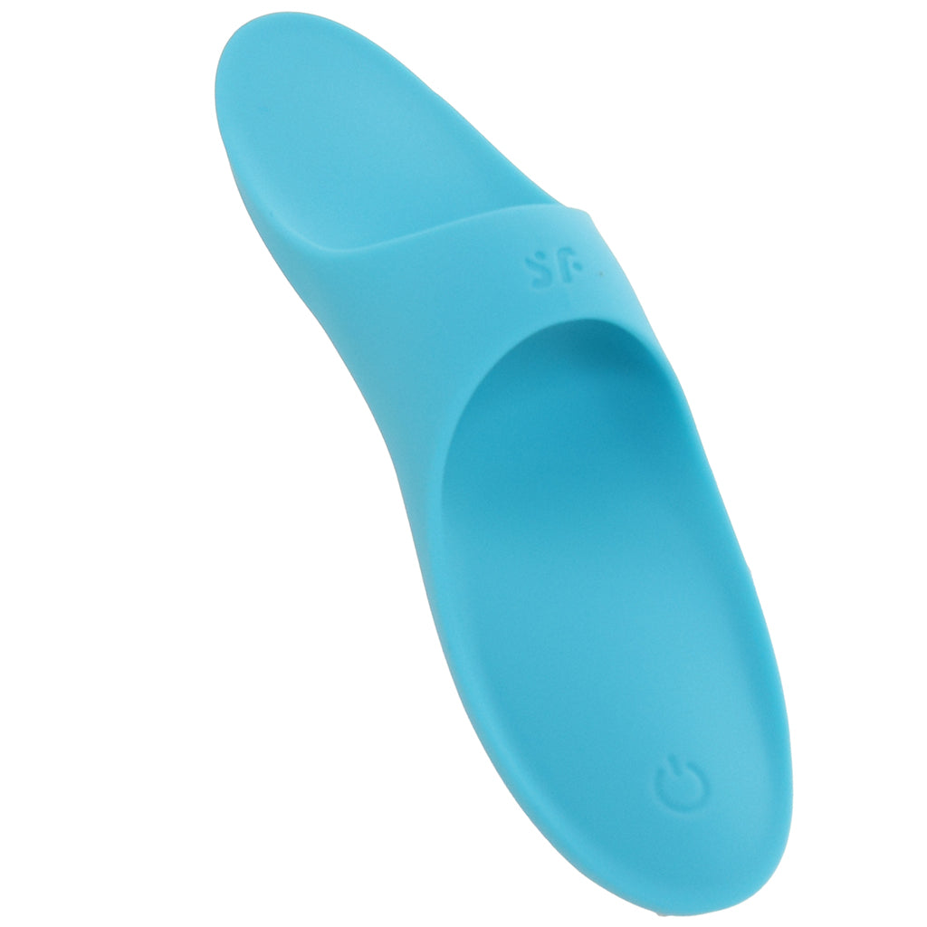 Satisfyer Teaser Finger Vibe in Light Blue Vibrators > Finger Vibrators - Tophatter Daily Deals