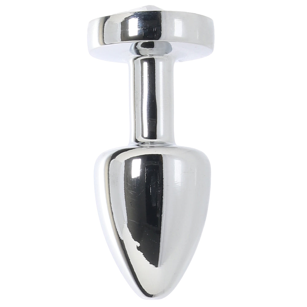 Gemsations 2 Inch Beginners Bling Bling Plug in Silver - Tophatter's Adult Sex Toys Online Anal Sex Toys > Butt Plugs - Tophatter Daily Deals