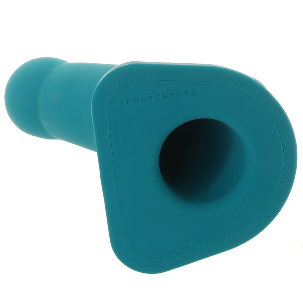Lennox 8 Inch Vibrating Hollow Silicone Dildo in Green Dildo Sex Toys > Harness Compatible - Tophatter Daily Deals