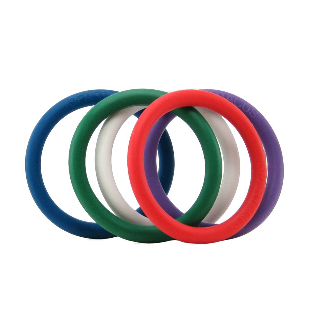 Rubber 1.25 Inch C-Ring 5 Pack in Rainbow Cock Rings - Tophatter Daily Deals