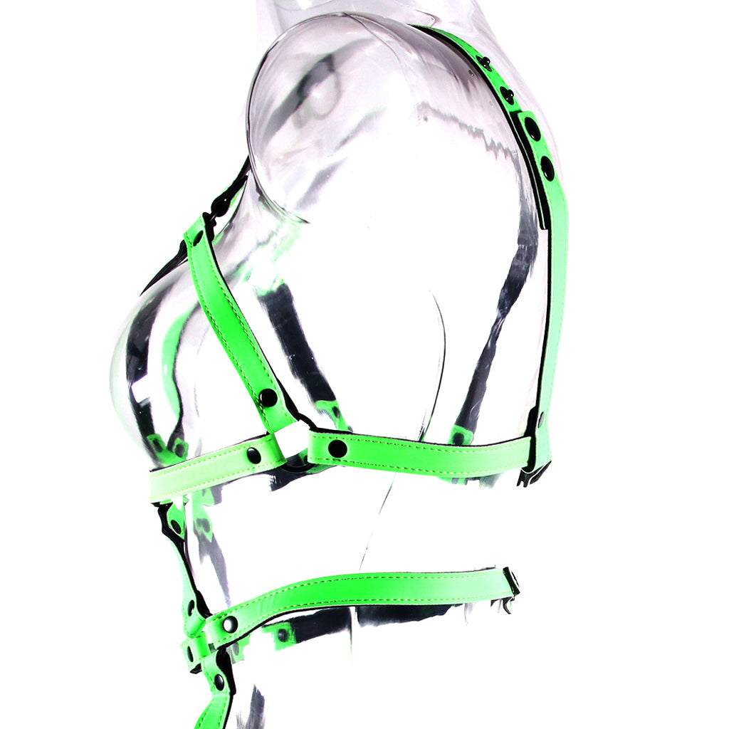 Ouch! Glow In The Dark Full Body Harness /M - Tophatter's Adult Products Bondage and Fetish > Restraints - Tophatter Daily Deals