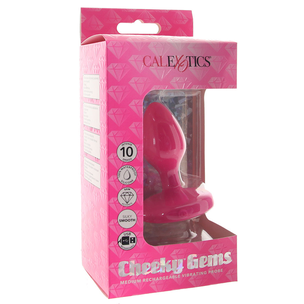 Cheeky Gems Medium Vibrating Probe in Pink - Tophatter's Vibrator Deals Online Anal Sex Toys > Butt Plugs - Tophatter Daily Deals