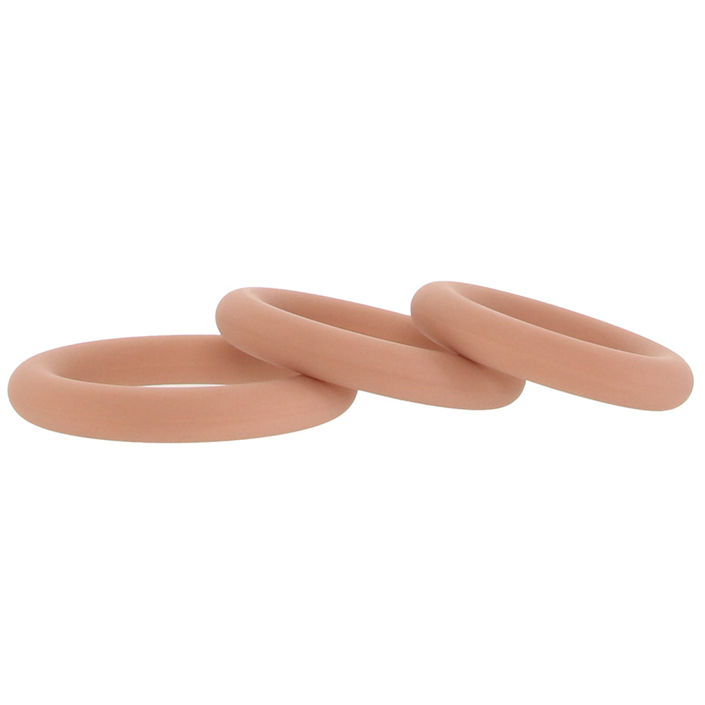 Jock Discreet Silicone Cock Ring Set in Tan Cock Rings - Tophatter Daily Deals