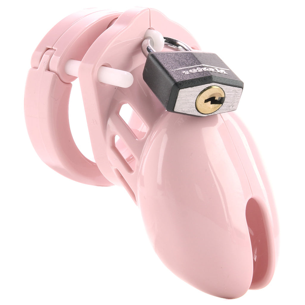 2.5 Inch Locking Male Chastity Device in Pink Bondage and Fetish > Cock and Ball Devices - Tophatter Daily Deals