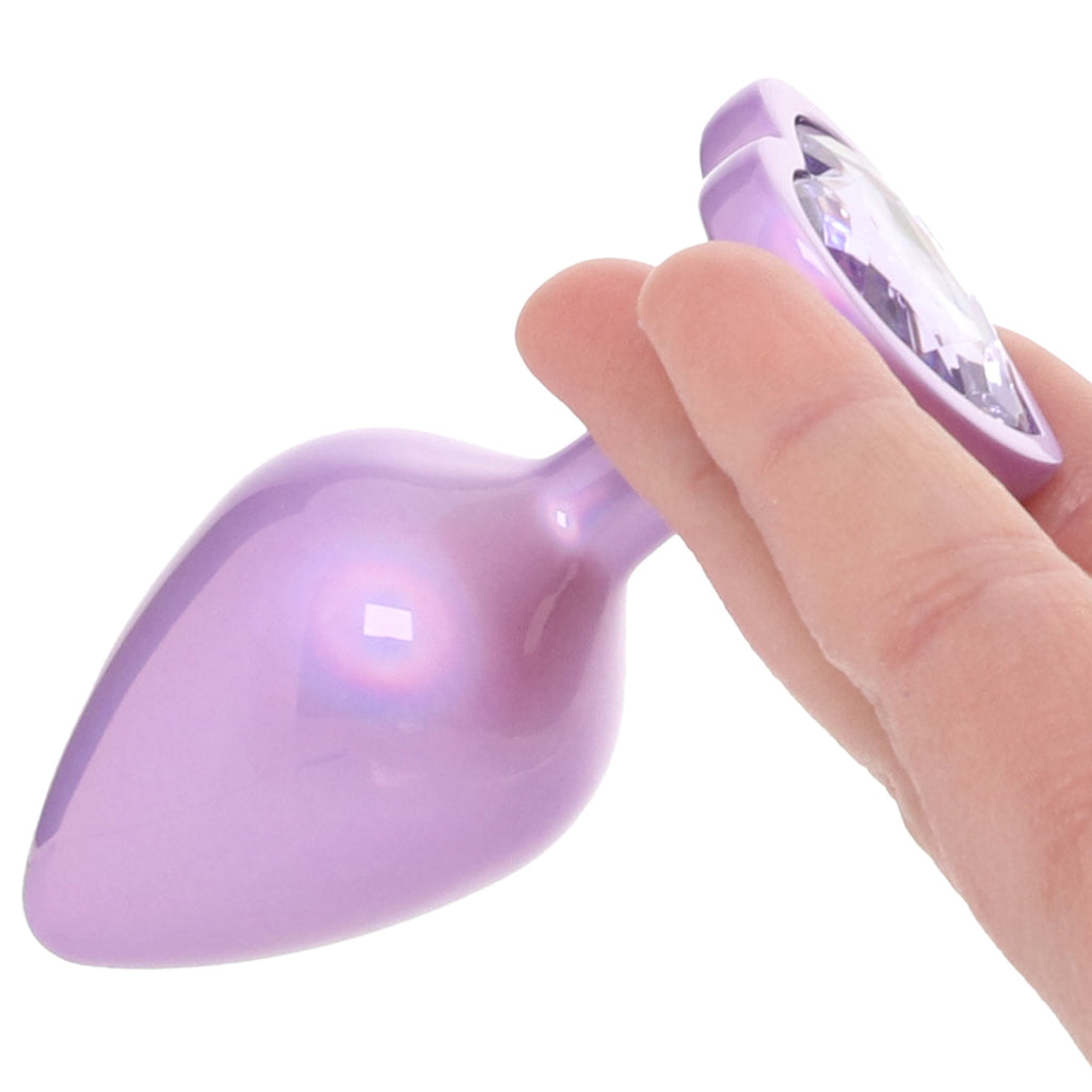 Jewel Amethyst Heart Plug in Large - Tophatter's Adult Sex Toys Online Anal Sex Toys > Butt Plugs - Tophatter Daily Deals