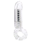 MachO Clitoral Massage Vibrating Cock Ring in Clear - Tophatter's Adult Products Cock Rings - Tophatter Daily Deals