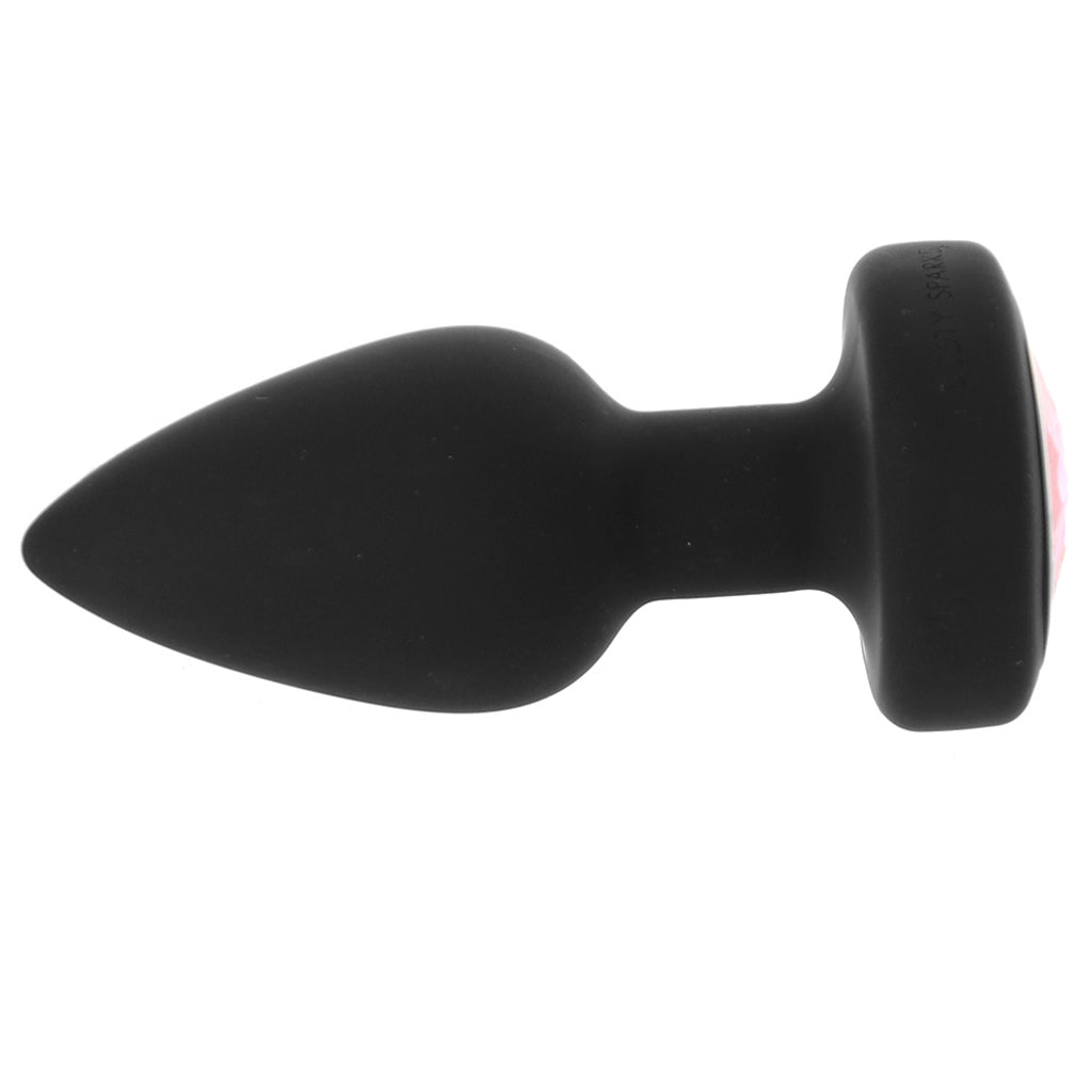 Booty Sparks Pink Gem Vibrating Anal Plug in Small - Tophatter's Adult Products Anal Sex Toys > Butt Plugs - Tophatter Daily Deals