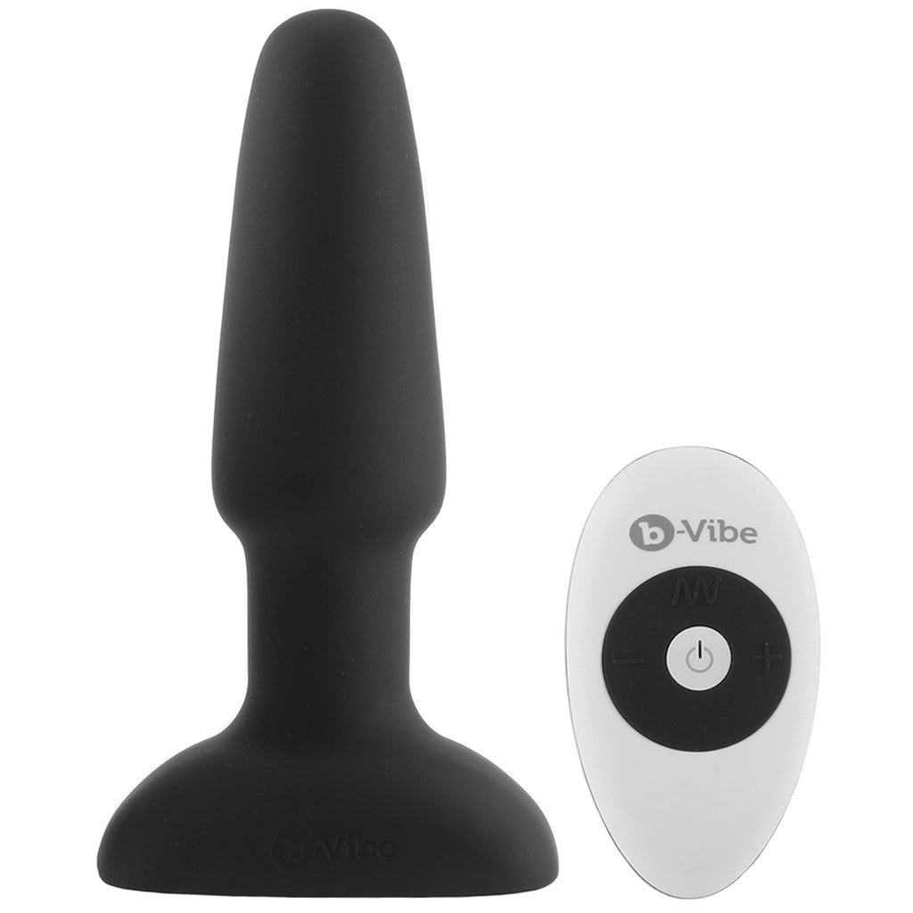 Remote Silicone Rimming 2 Plug in Black - Tophatter's Adult Products Anal Sex Toys > Anal Vibrators - Tophatter Daily Deals