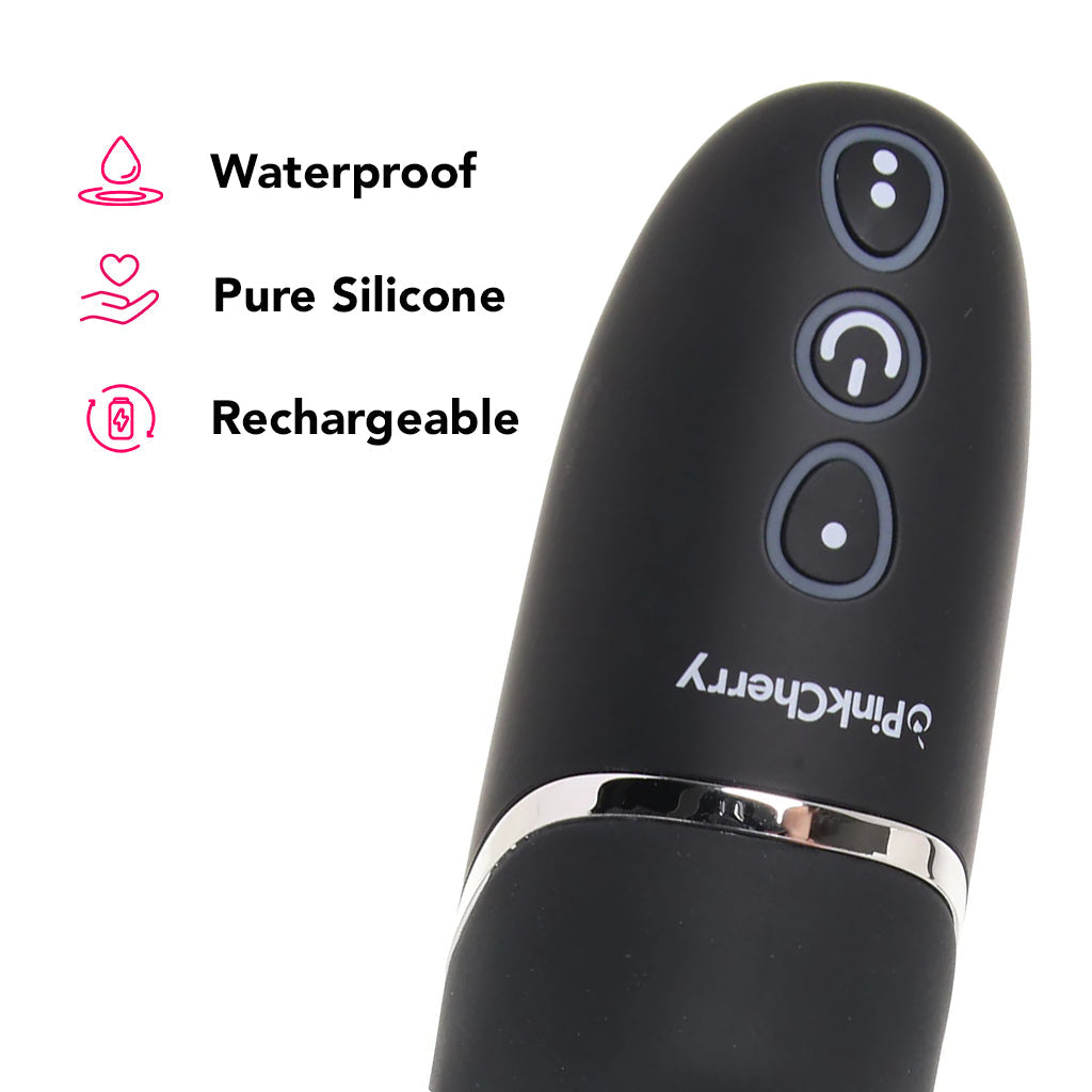 PinkCherry Triple Rabbit Vibe in Black Vibrators > Rabbit Vibrators - Tophatter Daily Deals