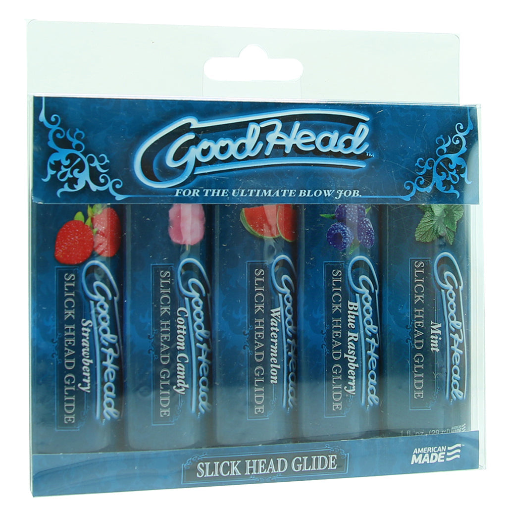 GoodHead Slick Head Glide 5 Pack in 1oz x5 - Tophatter's Adult Products Lubes and Lotions > Flavored Sex Lubes - Tophatter Daily Deals