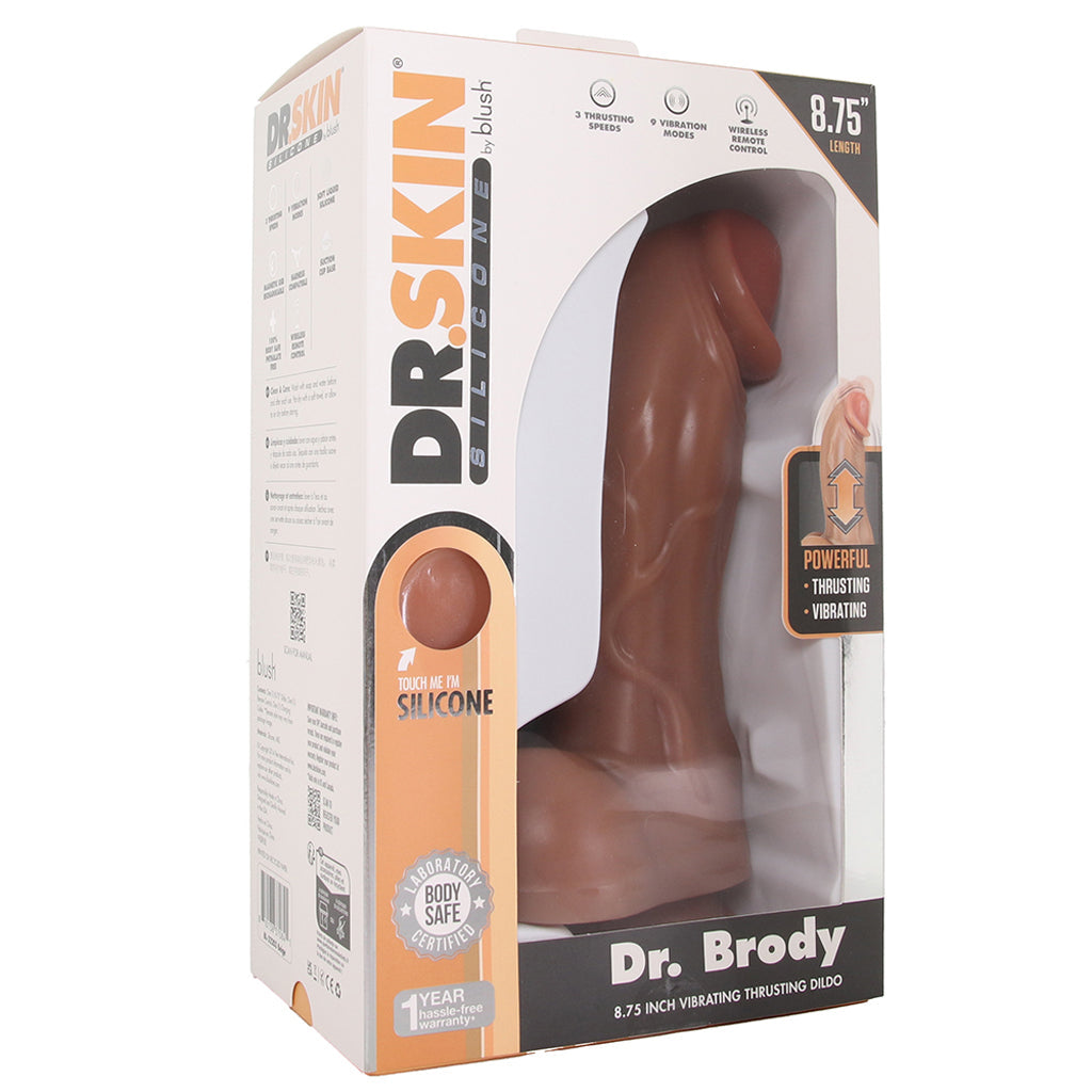 Dr. Skin Dr. Brody 8.75 Inch Thrusting Vibe - Tophatter's Adult Sex Toys Online Vibrators > Realistic Vibrator Dildos - Tophatter Daily Deals