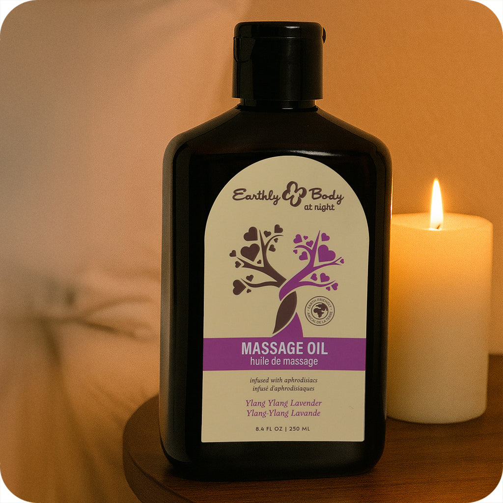 At Night Massage Oil 8.4oz/250ml in Ylang-Ylang Lavender Lubes and Lotions > Erotic Massage Oils - Tophatter Daily Deals