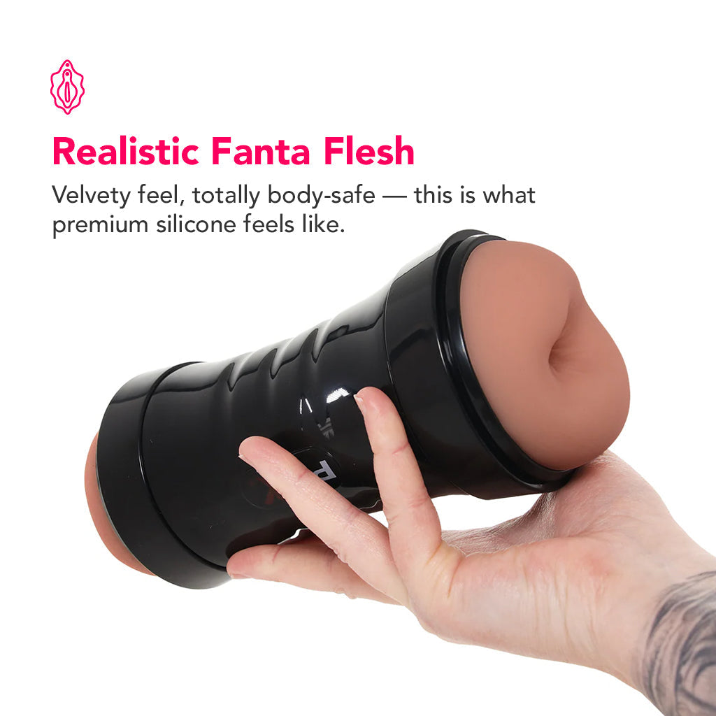 PDX Wet Pussies Super Flip-A-Pussy Over Stroker in Brown Male Masturbators > Pocket Strokers - Tophatter Daily Deals