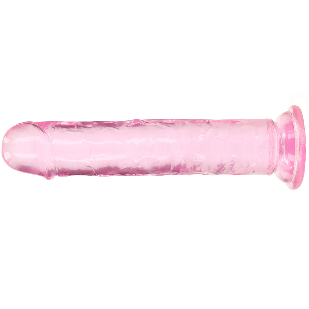 RealRock Crystal Clear Jelly 7 Inch Dildo in Pink - Tophatter's Adult Products Dildo Sex Toys > Realistic Dildos - Tophatter Daily Deals