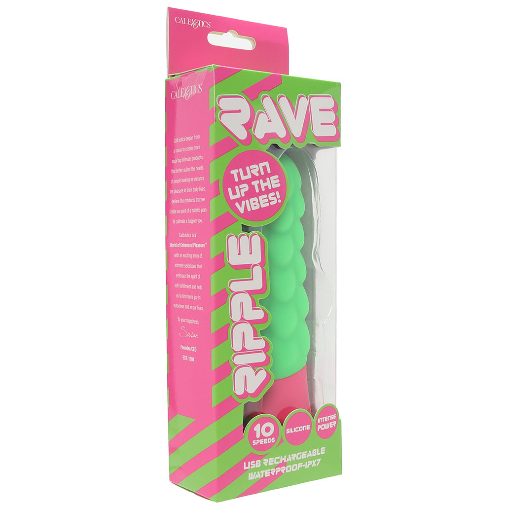 Rave Silicone Ripple Vibe Vibrators > G-Spot Vibrators - Tophatter Daily Deals
