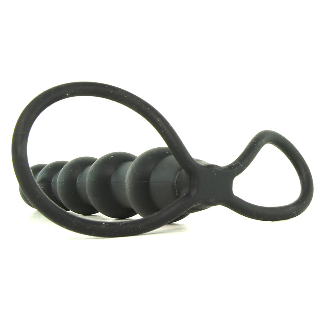 Silicone Beaded Double Rider in Black Anal Sex Toys > Anal Beads - Tophatter Daily Deals