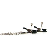 Collar with Nipple Clamps - Tophatter's Adult Products Bondage and Fetish > Nipple Stimulators & Clamps - Tophatter Daily Deals