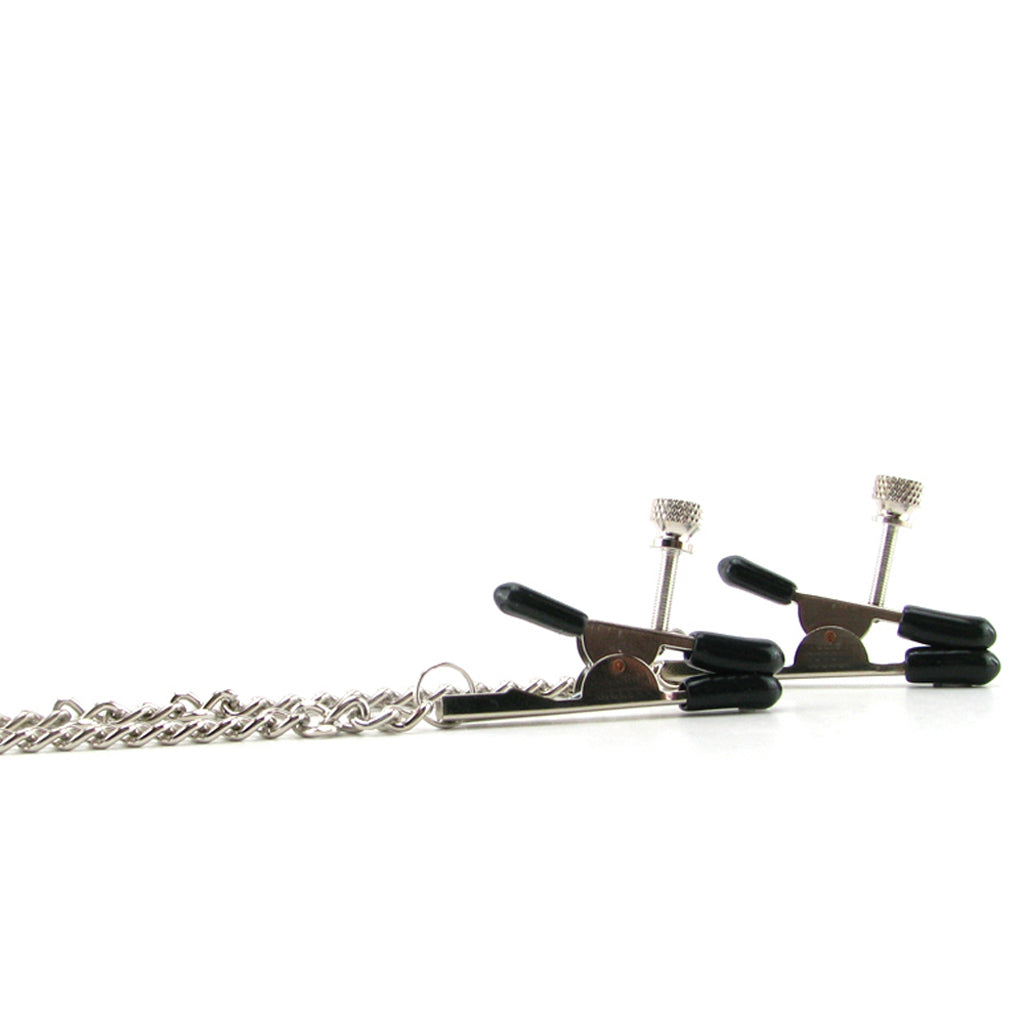 Collar with Nipple Clamps - Tophatter's Adult Products Bondage and Fetish > Nipple Stimulators & Clamps - Tophatter Daily Deals