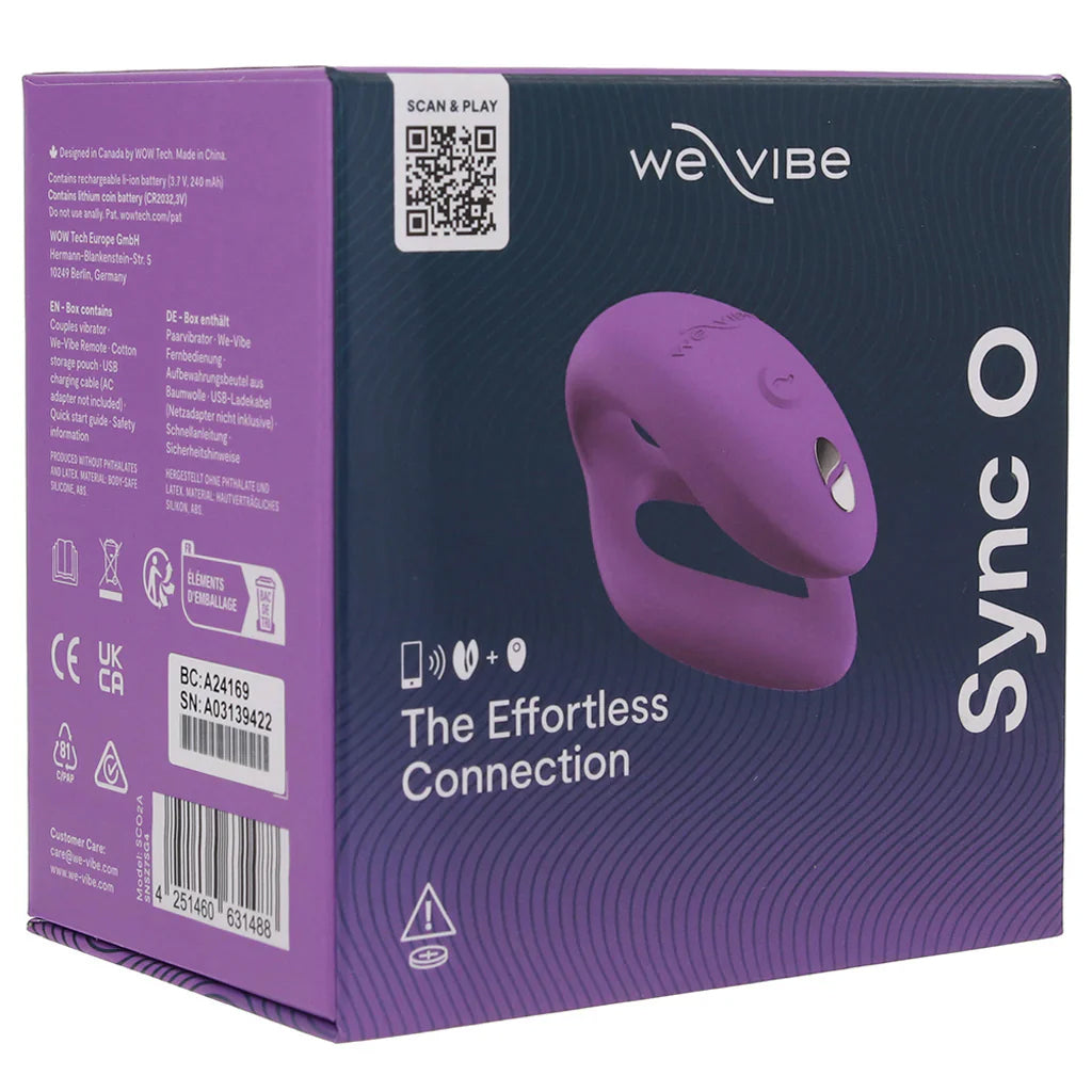 We-Vibe Sync O Expanding Couples Vibe in Purple Vibrators > G-Spot Vibrators - Tophatter Daily Deals