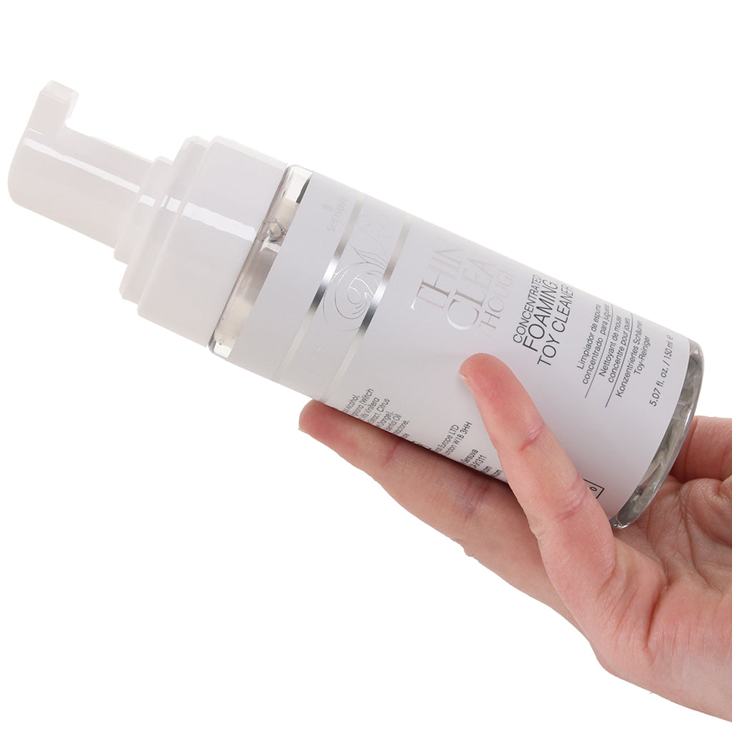 Think Clean Thoughts Foaming Toy Cleaner 5.07oz - Tophatter's Vibrator Deals Online Lubes and Lotions > Sex Toy Cleaner - Tophatter Daily Deals