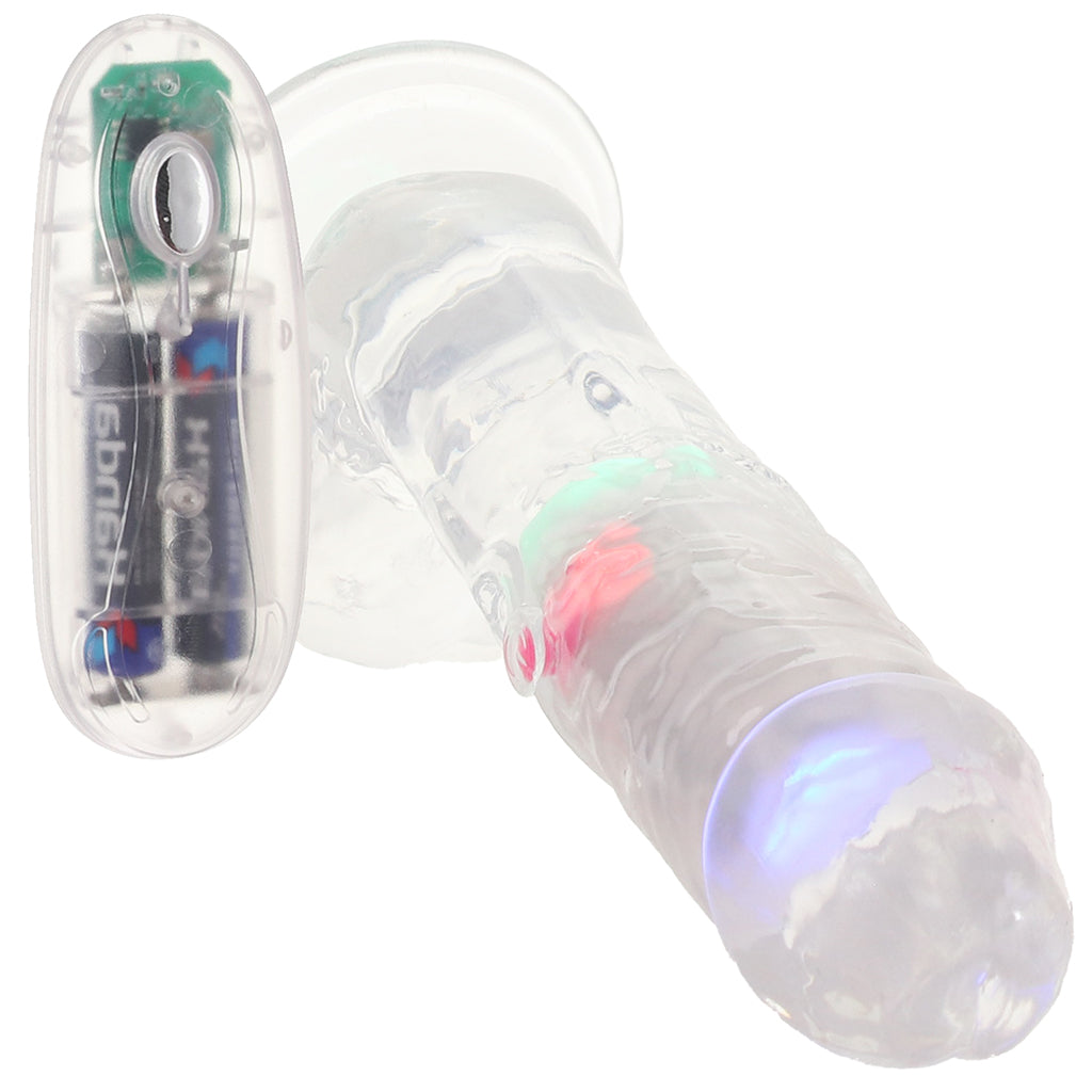 RealRock 7 Inch Light Up Vibrating Ballsy Dildo Vibrators > Realistic Vibrator Dildos - Tophatter Daily Deals