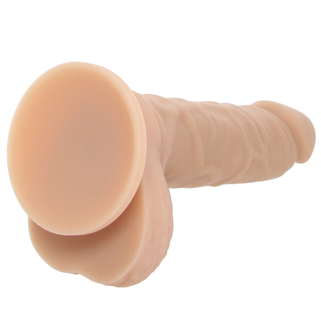 EasyRiders 7 Inch Silicone Dildo with Balls in Light - Tophatter's Adult Sex Toys Online Dildo Sex Toys > Realistic Dildos - Tophatter Daily Deals