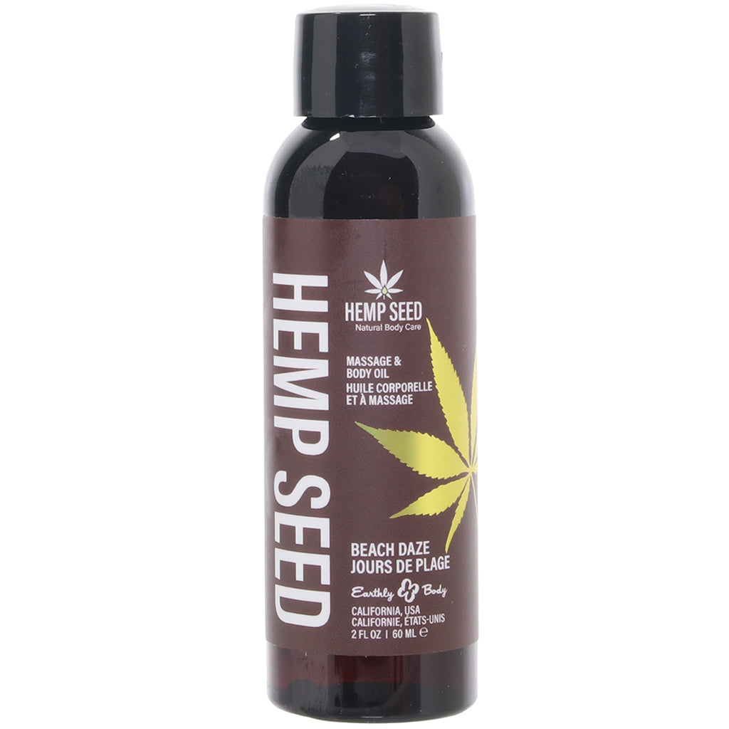 Hemp Seed Massage Oil 2oz/60ml in Beach Daze Sensual Love > Massage - Tophatter Daily Deals