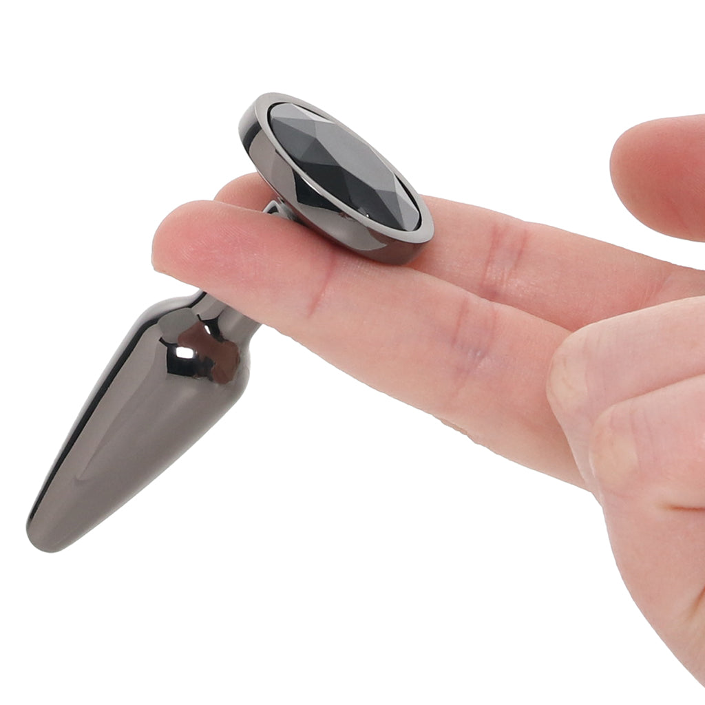 Rear Assets Small Tapered Butt Plug in Gunmetal - Tophatter's Adult Sex Toys Online Anal Sex Toys > Butt Plugs - Tophatter Daily Deals