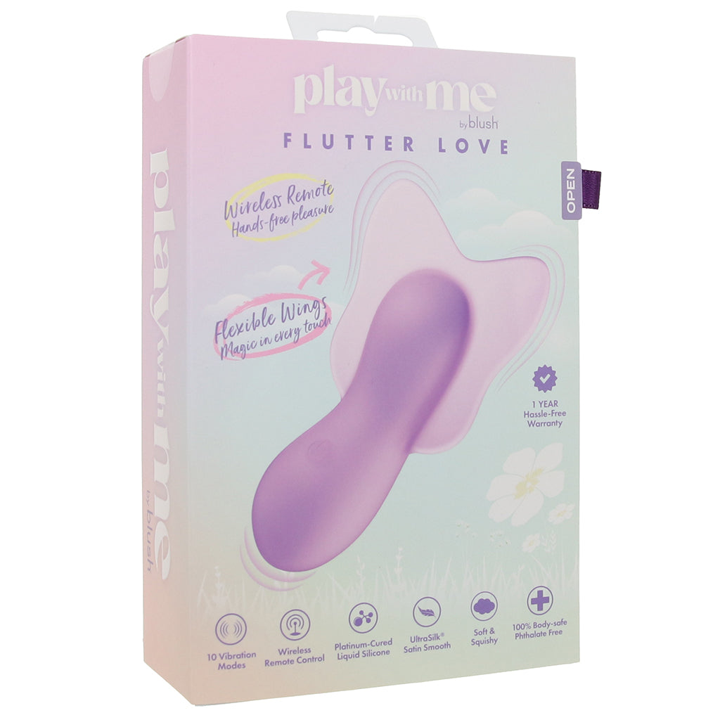 Play with Me Flutter Love Clitoral Vibe with Remote Vibrators > Clitoral Stimulators - Tophatter Daily Deals