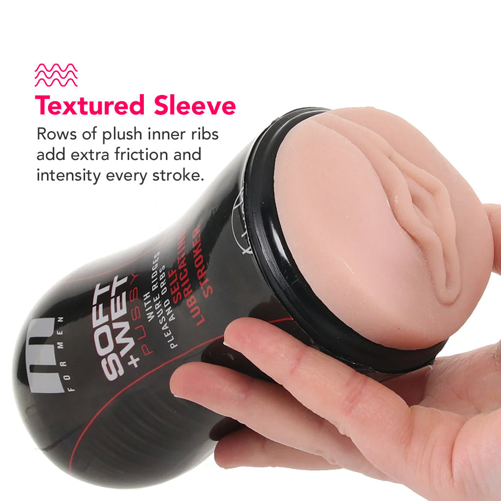 M For Men Soft + Wet Pussy in Pleasure Ridges & Orbs Male Masturbators > Pocket Strokers - Tophatter Daily Deals