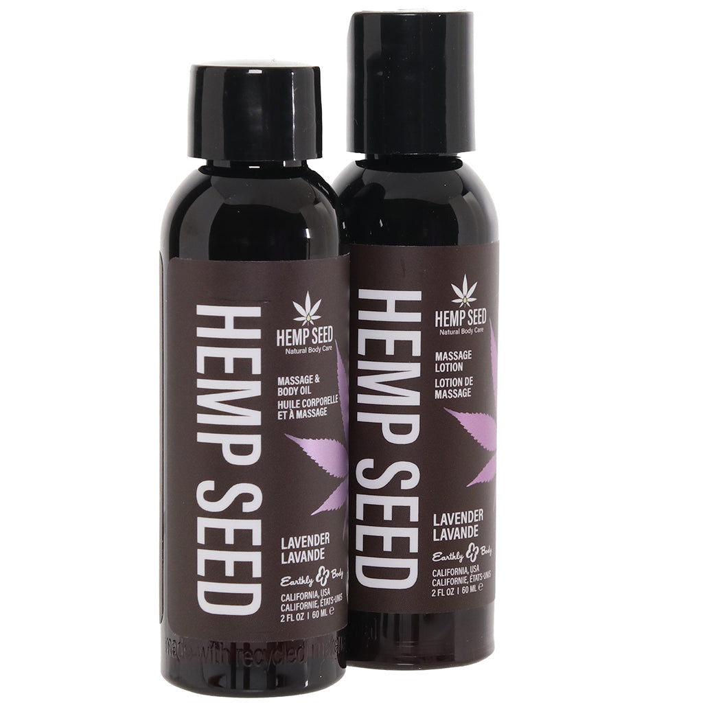Hemp Seed Tranquility Trio Massage Kit in Lavender Sensual Love > Massage - Tophatter Daily Deals