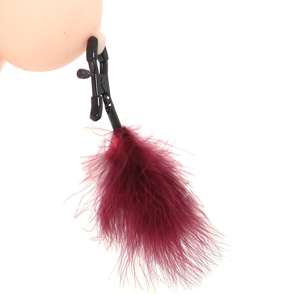 Enchanted Feathered Nipple Clamps Bondage and Fetish > Nipple Stimulators & Clamps - Tophatter Daily Deals
