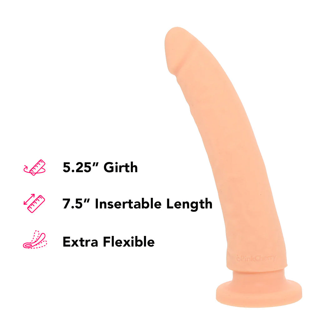 PinkCherry Premium 7.5 Inch Light Silicone Realistic Dildo - Tophatter's Adult Products Dildo Sex Toys > Realistic Dildos - Tophatter Daily Deals