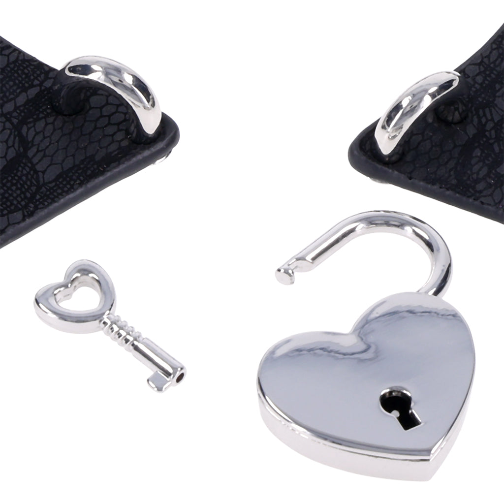 S&M Heartbound Lace Day Collar Bondage and Fetish > Leashes and Collars - Tophatter Daily Deals