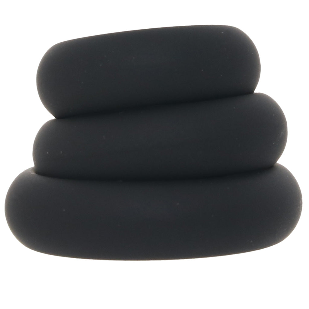 LEVELZ 3 Piece Wide O Cock Ring Set in S-L Cock Rings - Tophatter Daily Deals