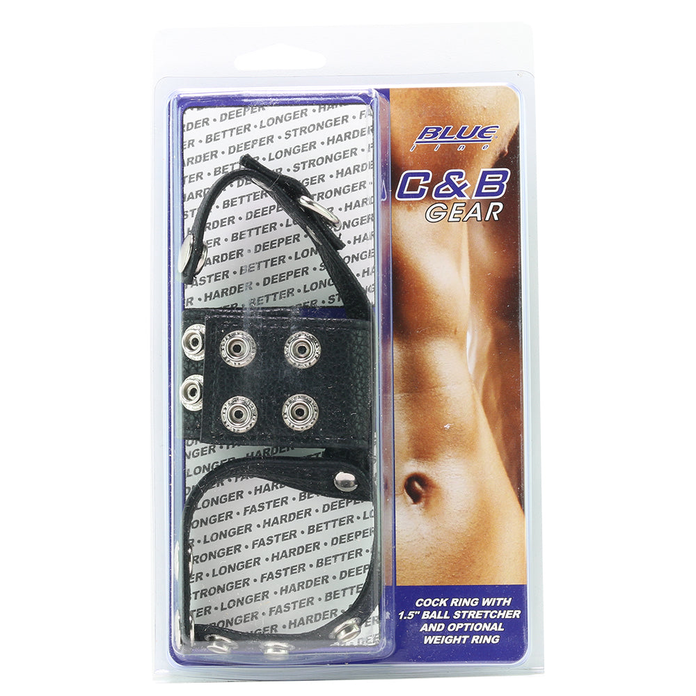 Blue Line 1.5 Inch Cock Ring, Ball Stretcher & Weight Ring - Tophatter's Adult Sex Toys Online Bondage and Fetish > Cock and Ball Devices - Tophatter Daily Deals