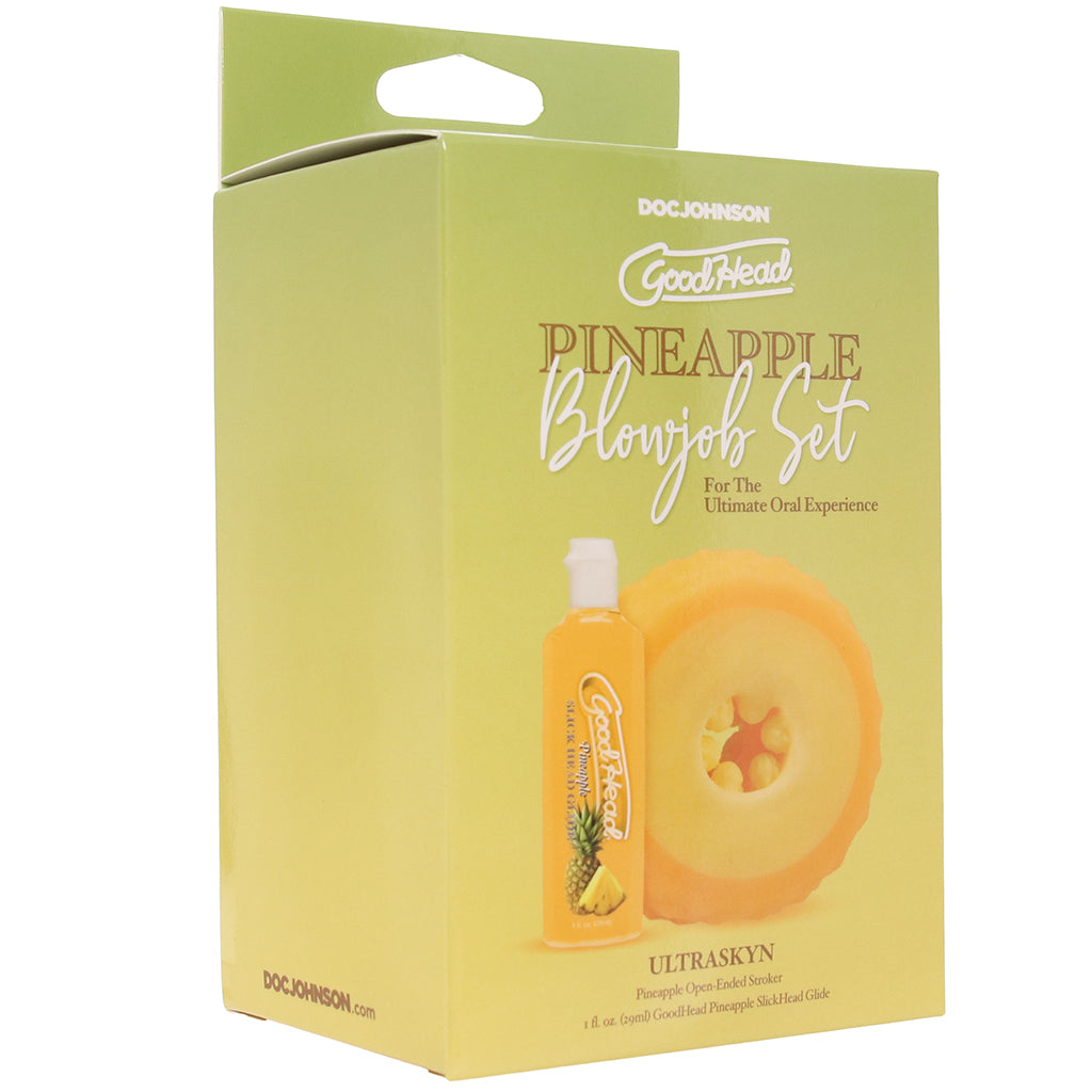 GoodHead Pineapple Blowjob Set Lubes and Lotions > Flavored Sex Lubes - Tophatter Daily Deals