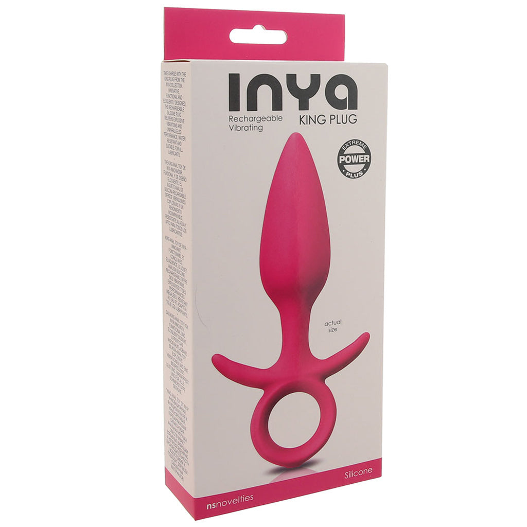 Inya Medium King Vibrating Plug in Pink - Tophatter's Adult Sex Toys Online Anal Sex Toys > Butt Plugs - Tophatter Daily Deals