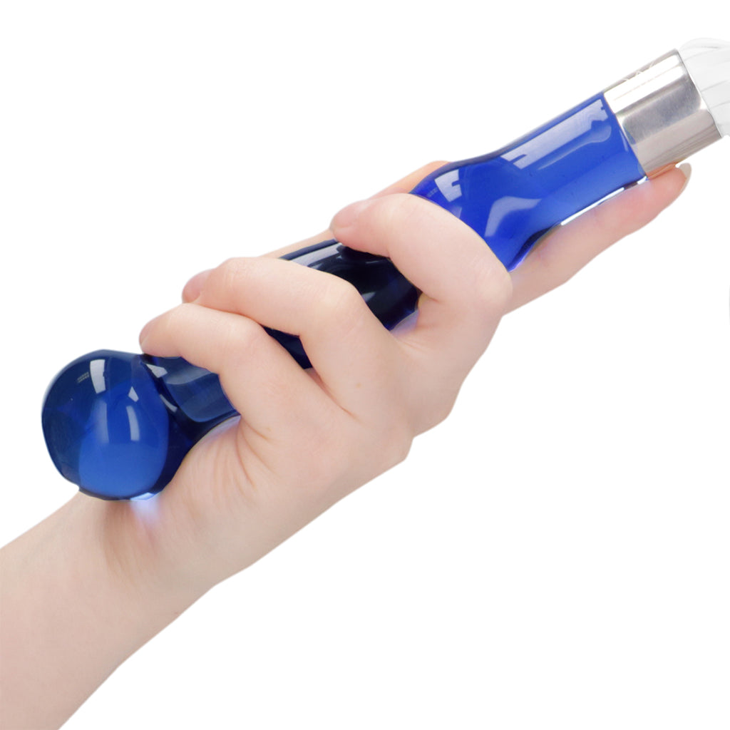 Chrystalino Whipster Glass Handled Flogger Bondage and Fetish > Whips and Crops - Tophatter Daily Deals