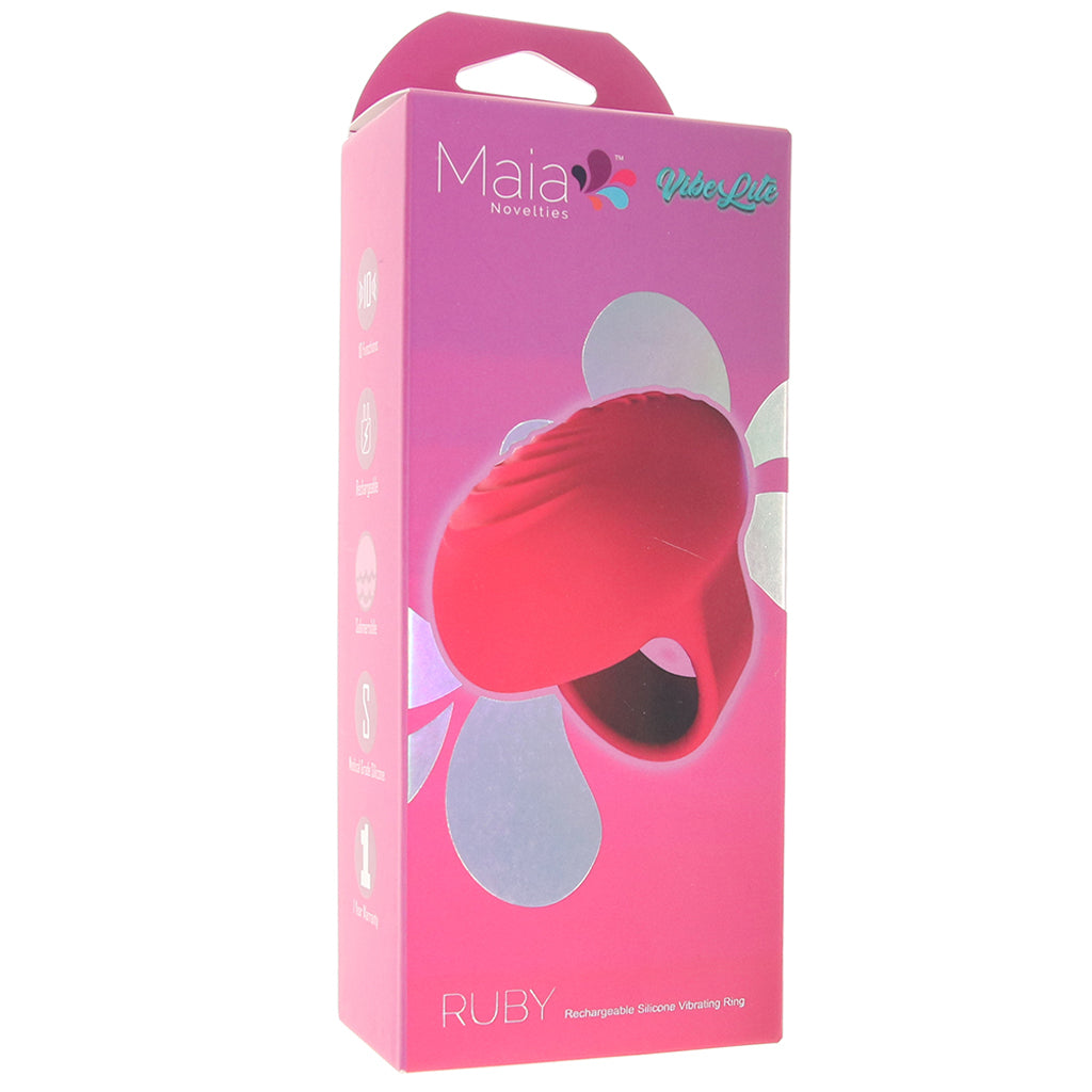 Ruby Silicone Ring Vibe Vibrators > Finger Vibrators - Tophatter Daily Deals