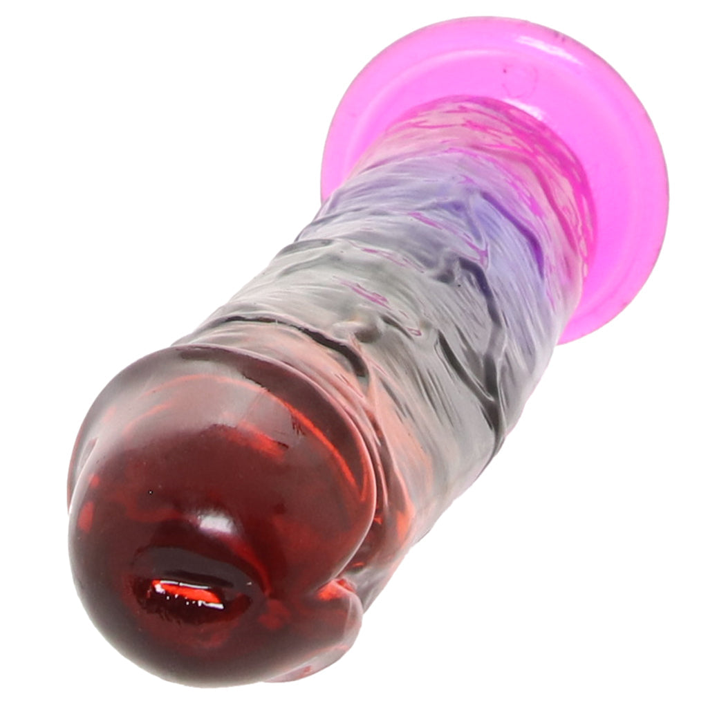 Crystal Jellies 8.5 Inch Classic Dildo in Rainbow Dildo Sex Toys > Realistic Dildos - Tophatter Daily Deals