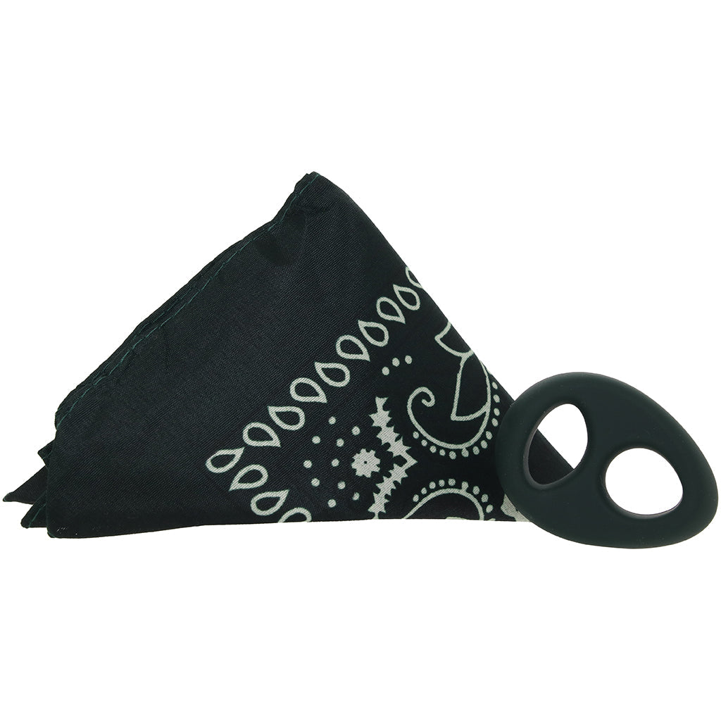 Rock Solid The Code C-Ring and Bandana Set in Hunter Green Cock Rings - Tophatter Daily Deals