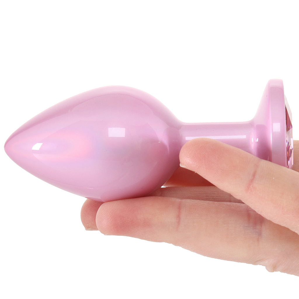 Rear Assets Pink Metal Butt Plug in Medium Anal Sex Toys > Butt Plugs - Tophatter Daily Deals