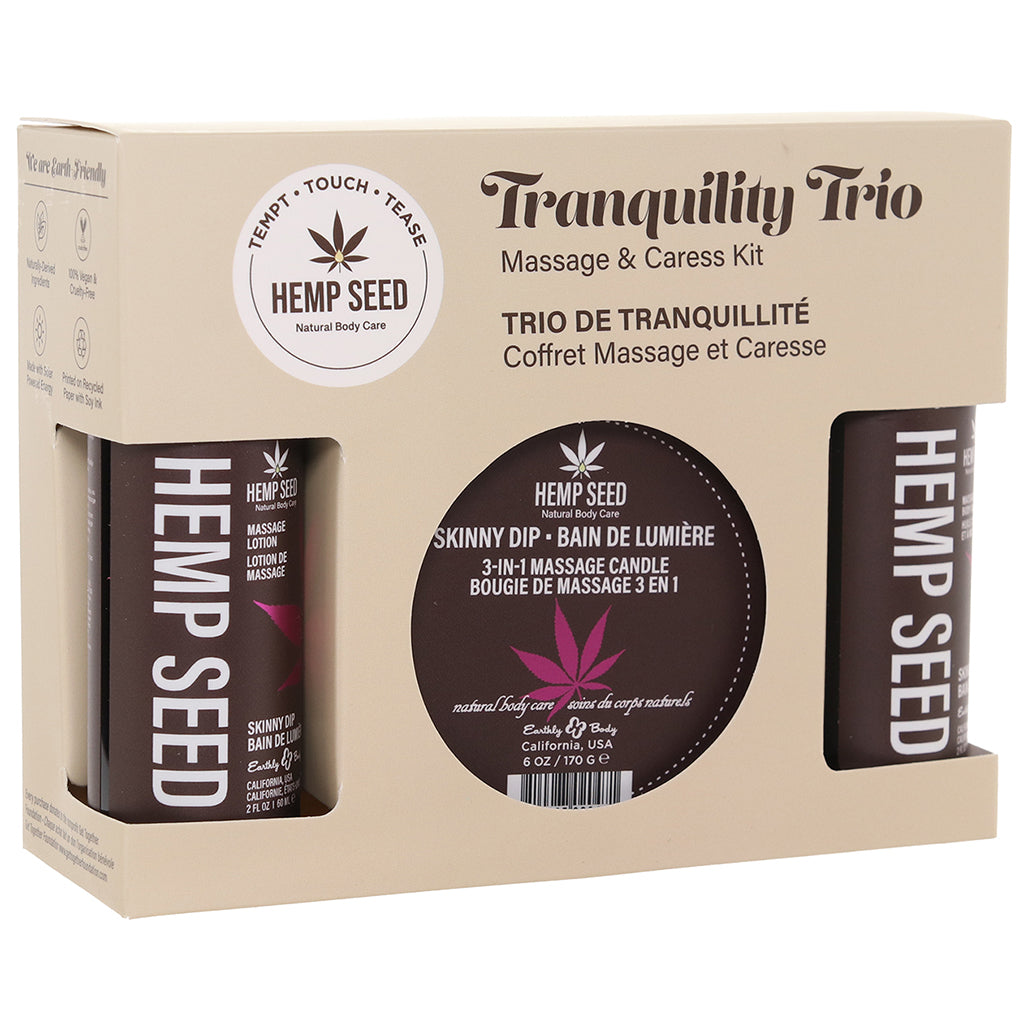 Hemp Seed Tranquility Trio Massage Kit in Skinny Dip Sensual Love > Massage - Tophatter Daily Deals