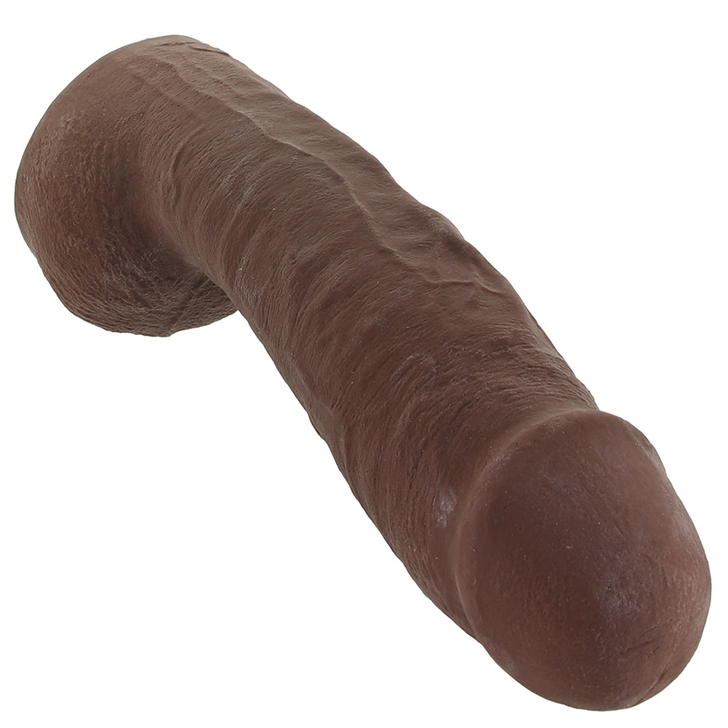 The Realistic Hung 12 Inch Cock with Balls in Chocolate - Tophatter's Adult Sex Toys Online Dildo Sex Toys > Realistic Dildos - Tophatter Daily Deals
