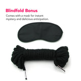 Fetish Fantasy Series 35 Foot Japanese Silk Rope in Black Bondage and Fetish > Restraints - Tophatter Daily Deals