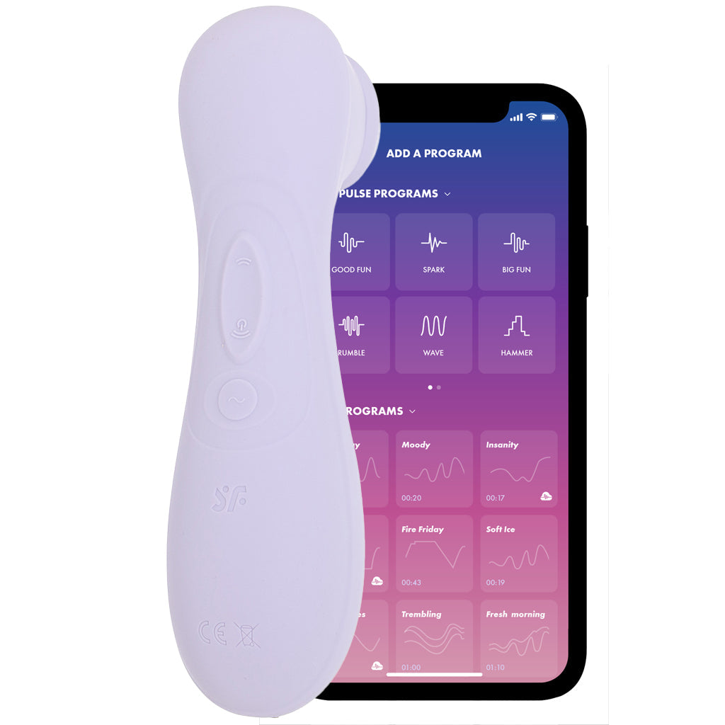 Satisfyer Pro 2 Gen 3 Double Air Pulse App Vibe in Lilac Vibrators > Clitoral Stimulators - Tophatter Daily Deals