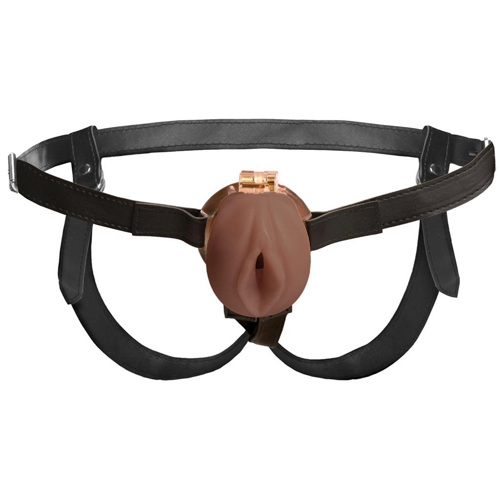 Master Series Pussy Chastity Cage in Tan Bondage and Fetish > Cock and Ball Devices - Tophatter Daily Deals